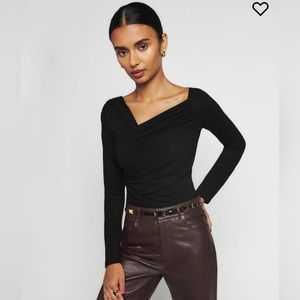 Black Laredo Knit Top from Reformation